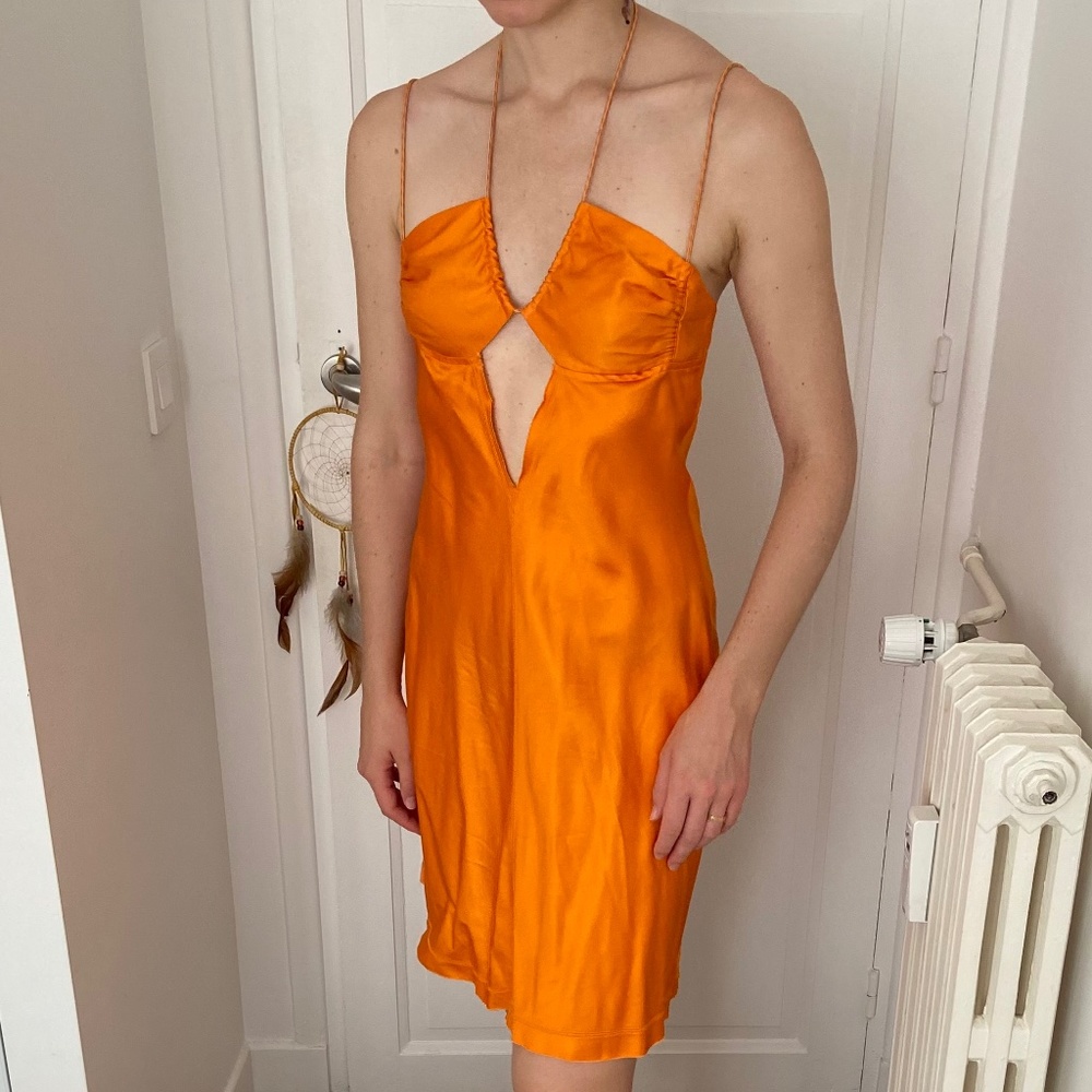 Orange Miista Karen Dress